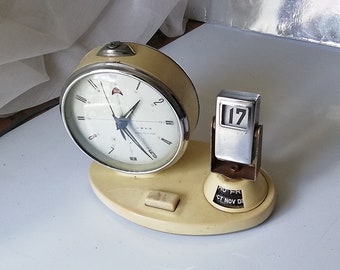 shanghai アンティーク　オリジナル　置き時計 Vintage Shanghai China Diamond Blue Mechanical Movement Moving