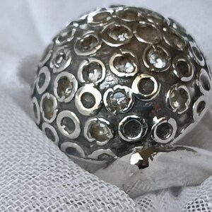 Sterling Silver Portuguese Ring – Hallmarked, Sparkling Stone Jewelry image 10