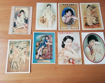 Postales de Colecciones Vintage - Para coleccionistas y aficionados. Lote de 8 postales.