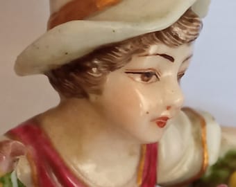 希少なマイセン ポプリボウル ペア – 貴族と貴婦人 – アンティーク