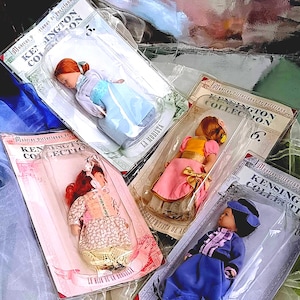 Vintage Kensington Collection Porcelain Dolls: 1980s Collectible Set