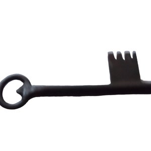 19th Century Antique Forged Iron Key: Chapel, Cellar, or Gate Key for Your Vintage Collection