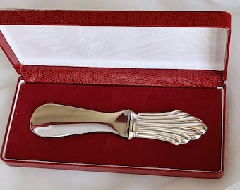 Vintage Sterling Silver Shoehorn 1960s – Rare Hallmarked Collectible – Mid Century – Betsy Style – Gentleman’s Accessory – Silverware Gift