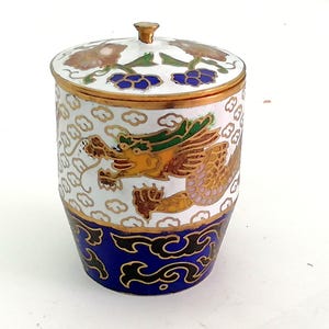 Vintage Limited Edition Cloisonné Schmuckschatulle – Antike Emaille Schmuckschatulle – Handgefertigtes chinesisches Sammlerstück – Dekorative Kunst Schmuckschatulle