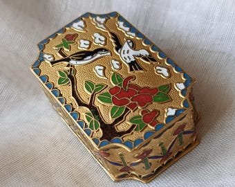 宝石箱七宝焼 七宝焼きの箱 小物入れ 宝石箱 2個セット - Etsy 日本