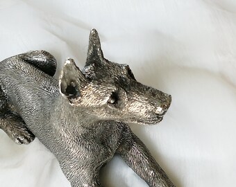 買い誠実 Silver 925 - Figurine Dog Vintage – Etsy - Dogs Collectible その他