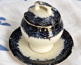 19th Century Portuguese Earthenware Mustard Dish