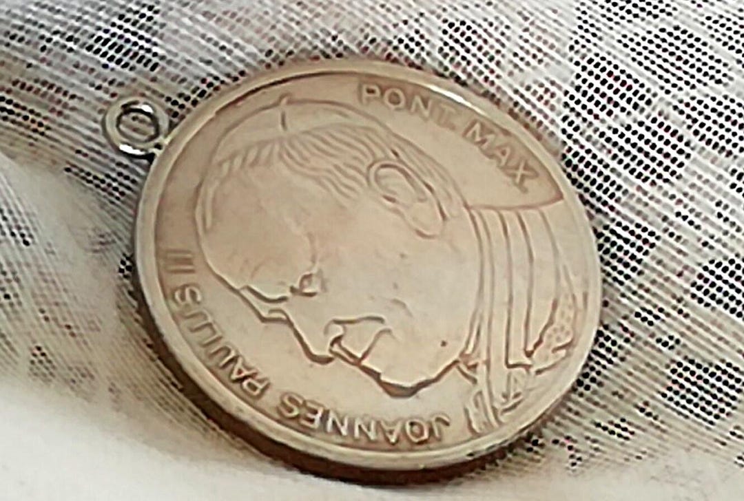 Pope John Paul II Sterling Silver Medal | 1992 Portugal Visit - Etsy