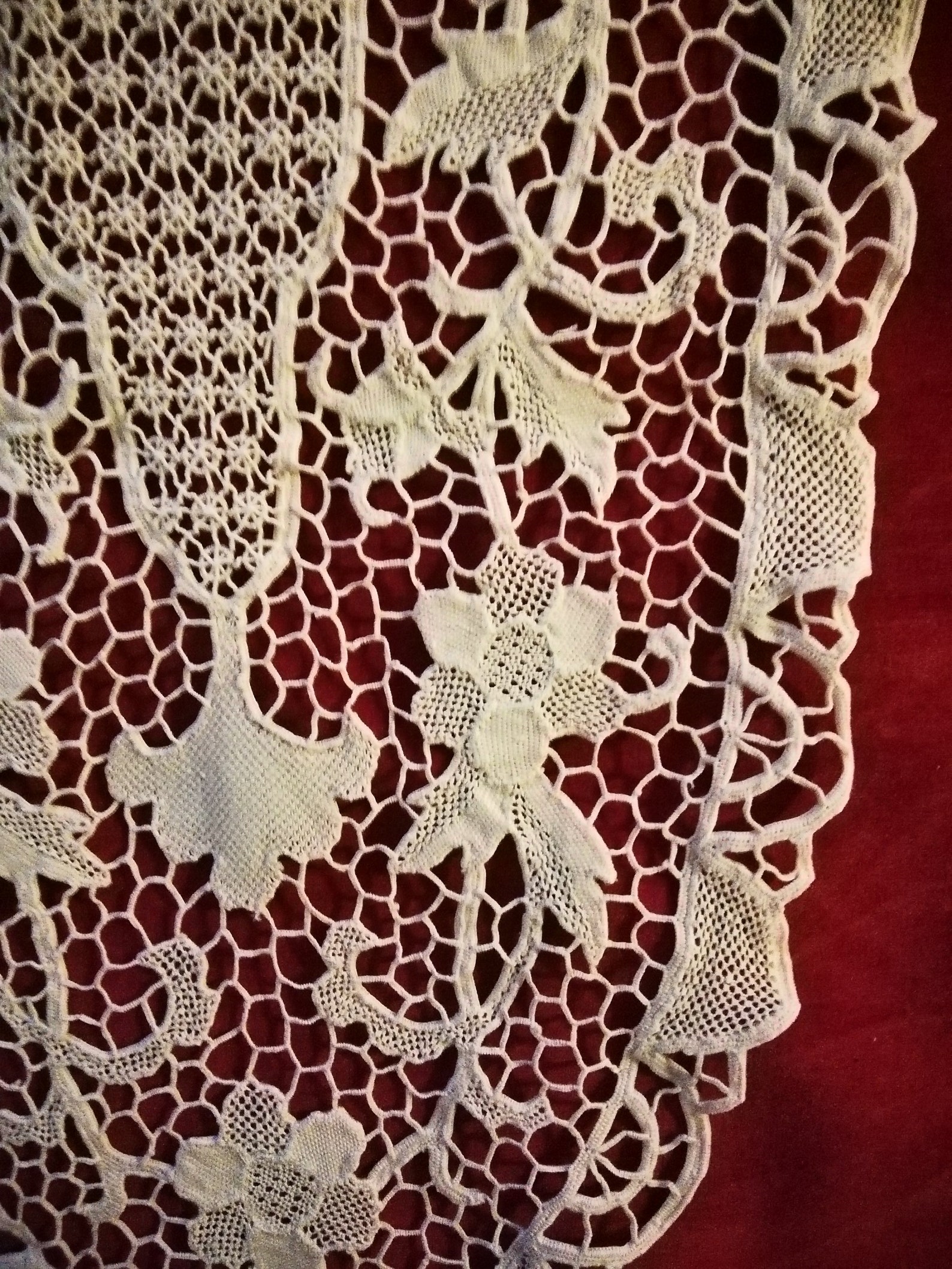 Antique Venice Lace Burano Embroidery Table Runner Set of 3 Etsy