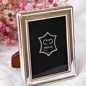 Sterling Silver 925 Mini Photo Frame, Portuguese Hallmarked Picture Holder