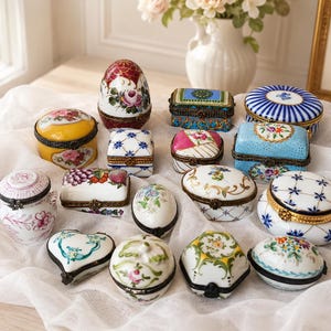 Porcelain purse trinket box - Etsy 日本