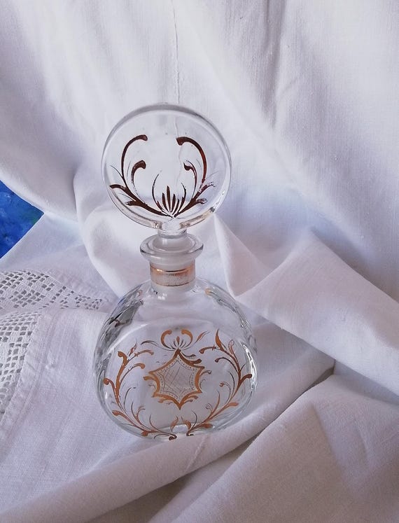 フランス　アンティーク　ガラス　パフューム　ボトル　香水瓶　ビン　クリスタル フランス アンティーク ガラス パフューム ボトル 香水瓶 ビン