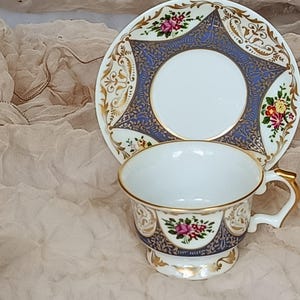 Vintage porseleinen demitasse-beker: kunstgalerie &quot;Porseleinmuseum&quot;-collectie
