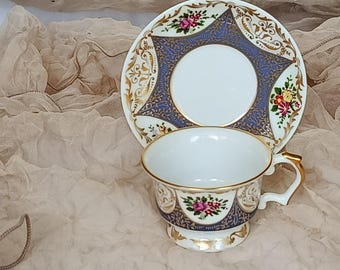 Vintage Porcelain Demitasse Cup: Art Gallery "Porcelain Museum" Collection