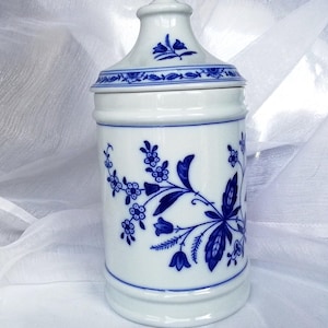 Vintage Vista Alegre Tall Flask – Margão Collection – Portuguese Fine Porcelain – Discontinued Collectible Decor