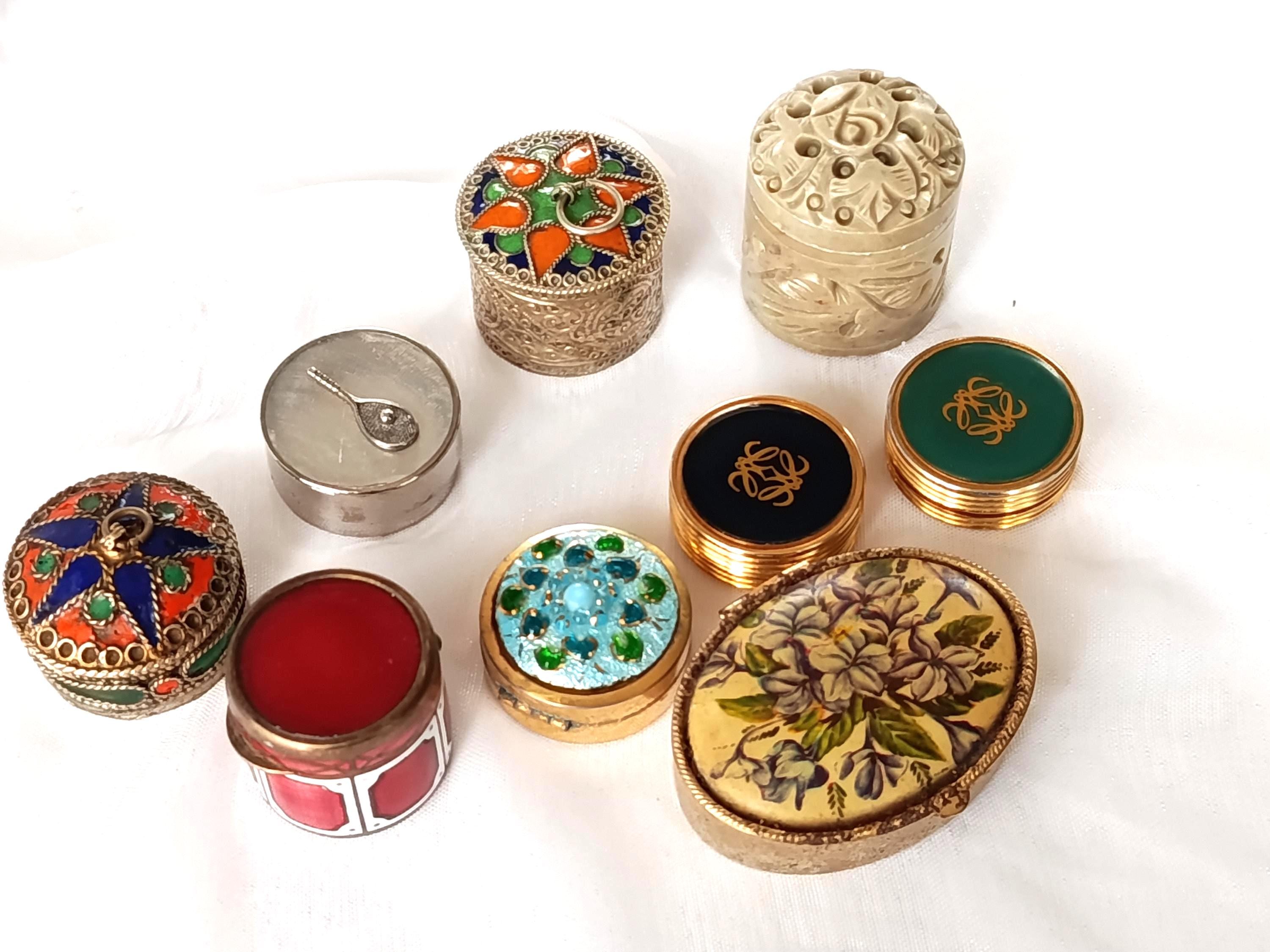 Vintage 1980s Trinket Box Collection – Decorative Keepsake Box Set - Collectible Retro Pillbox