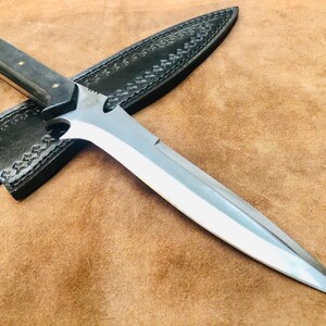 Handmade RE4 Jack Krauser knife With Leather Sheath - Jayger