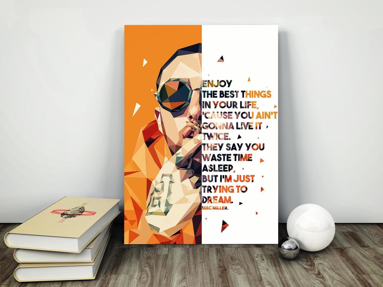 Mac Miller Rap Poster No Frame/Canvas With Frame | Etsy
