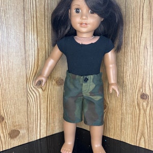 Doll Shorts - Camo Doll Short - 18” Doll Clothes - Custom Doll Clothes - 18 inch Doll Clothes - SHORTS ONLY