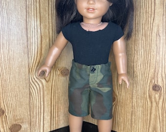 Doll Shorts - Camo Doll Short - 18” Doll Clothes - Custom Doll Clothes - 18 inch Doll Clothes - SHORTS ONLY