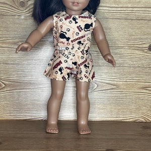 Doll Pajamas - 18 inch Doll Pajamas - Custom Doll Clothes - 18 inch Doll Clothes