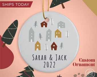 Christmas Tree Personalized Ornament - Custom Newly Married Christmas Ornament - Personalized NameOrnament Gift