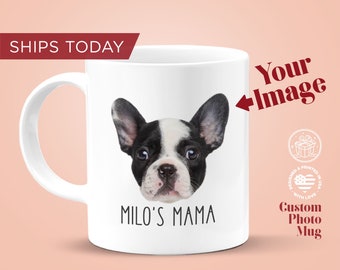 Custom Pet Face Mug – Personalized Dog or Cat Mug – Christmas Gift for Pet Lover – Dog Mom or Cat Dad Coffee Cup – Custom Animal Mug