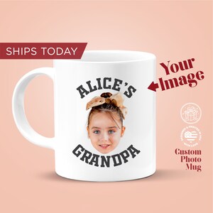 Custom Face Mug  / Custom Grandpa Mug / Father&#39;s Day Gift Mug / Personalized Mug / Face Mug / Photo Mug / Gift for Dad /Same Day Shipping