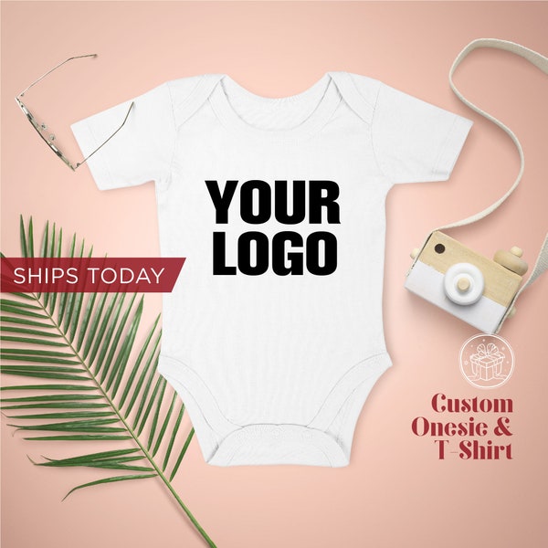 Custom Logo Onesie® / Toddler T-Shirt / Personalized Baby Onesie® / Personalized Gift /  Ships Same Day