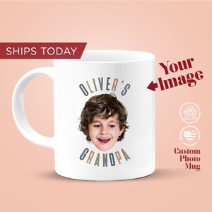 Custom Face Mug  / Custom Grandpa Mug / Father&#39;s Day Gift Mug / Personalized Mug / Face Mug / Photo Mug / Gift for Dad /Same Day Shipping
