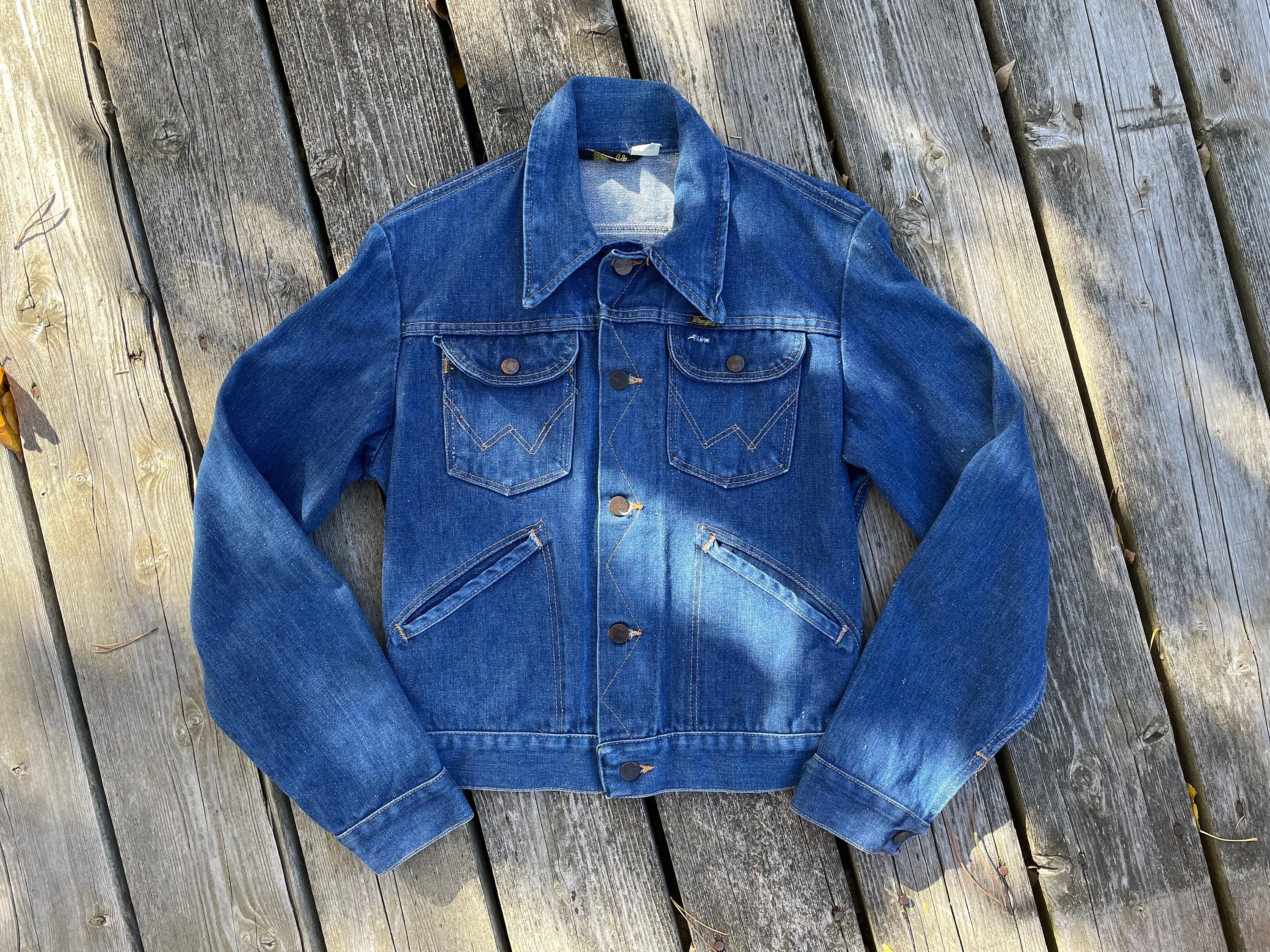 70s wrangler denim jacket