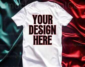 Black History Month Mockup, Flat Lay Mockup, Shirt Mock Up, White T-shirt Mockup, Black Pride, African American, Juneteenth T-shirt Mockup