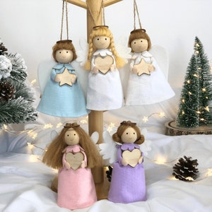 Angel Ornament, Angel Figurine, Guardian Angel, Christmas Tree Angel, Angel Pendant, Angel Decor, Christmas Angel, Handmade Angel Ornament