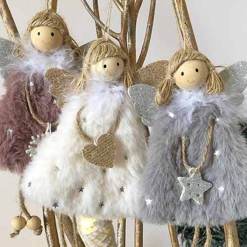 Christmas Tree Angel Ornament Etsy