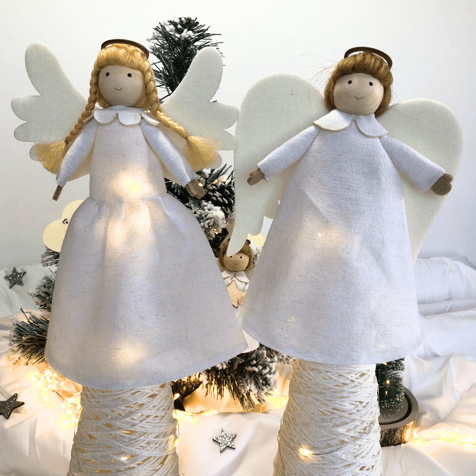 Angel Tree Topper, Tree Angel Topper, Angel Topper for Tree, Christmas Tree Topper Angel, Christmas Angel Tree Topper, Handmade Angel Topper