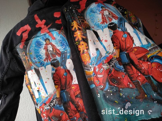 Hand Painted Custom Denim Jacket | Anime Design | Men Hand Painted Custom Denim Jacket | Anime Design | Men