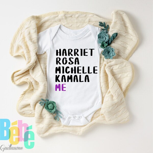 Women in black history painting the future, black history month onesie, Black Lives Matter, newborn onesie, baby bodysuit gift, toddler