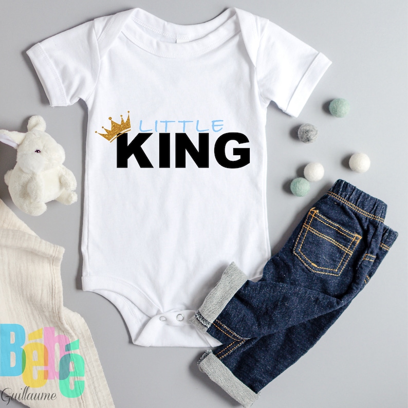Black Lives Matter bodysuit Little King Black History month onesie baby boy onesie black boy joy white bodysuit onesie newborn gift