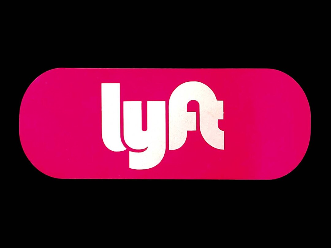 Lyft Decal Sticker Reflective Text permanent Etsy