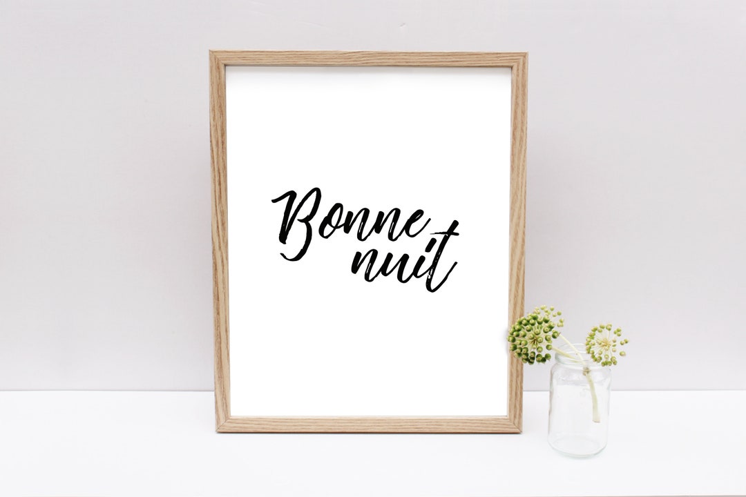 8 X 10 Digital Print bonne Nuit Inspirational - Etsy