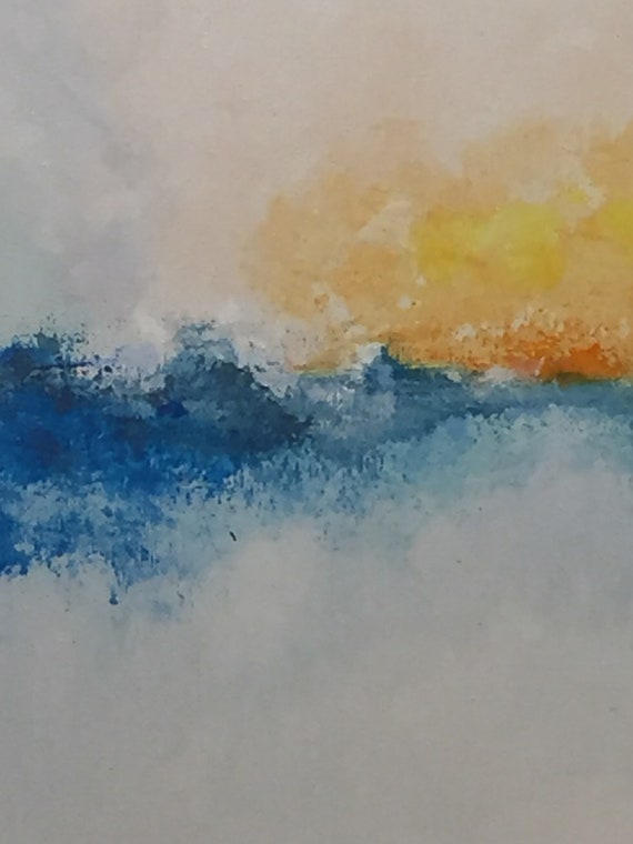 アクリル抽象画 F20サイズ 署名入り オリジナル抽象アクリル画 - SUNSET F // 16
