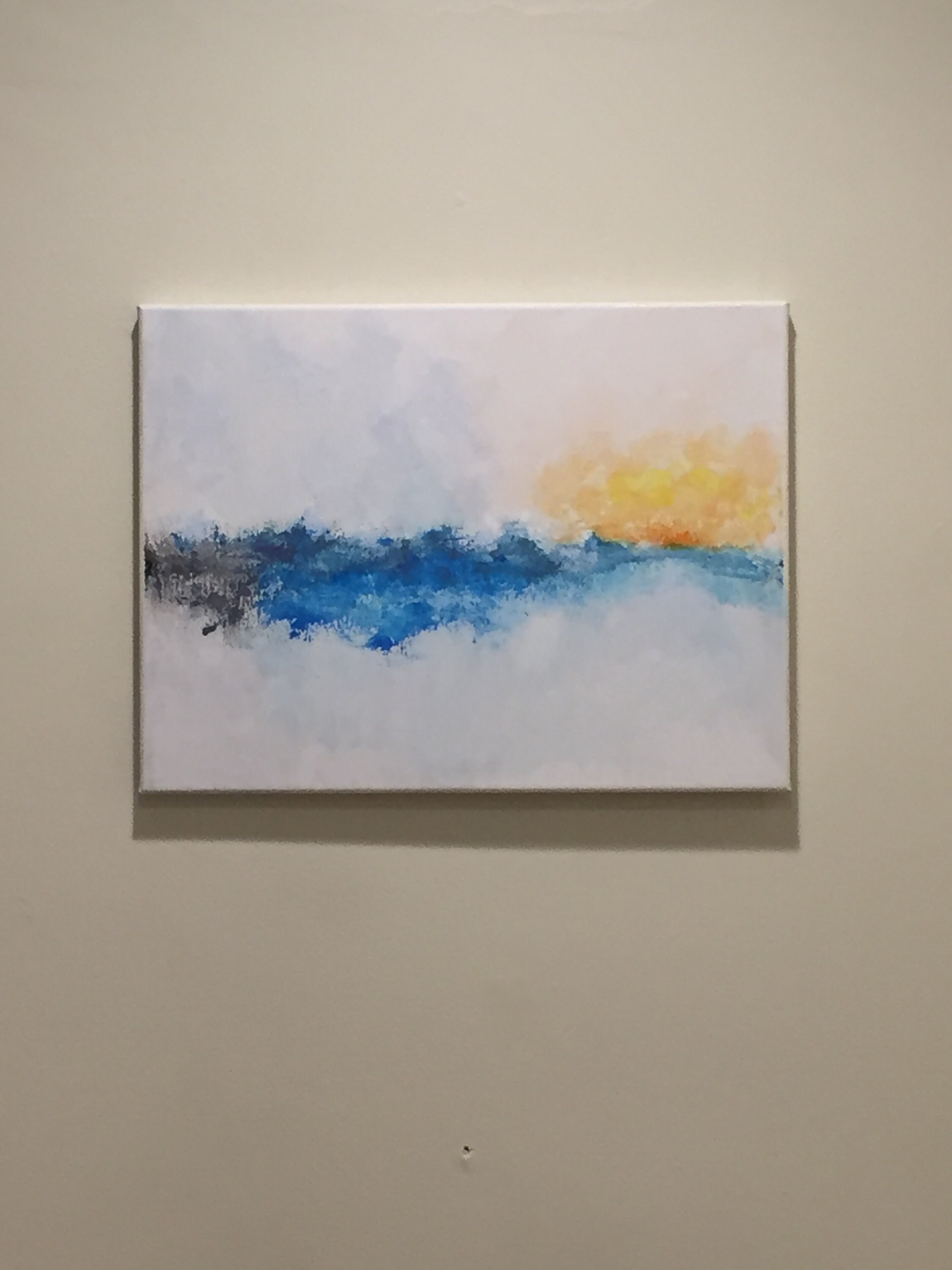 オリジナル抽象アクリル画 - SUNSET F // 16