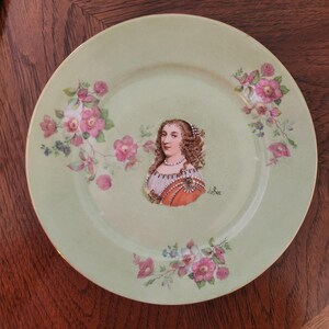 Rare Vintage PMR Bavaria Jaeger & Co. Portrait Plate 1940s