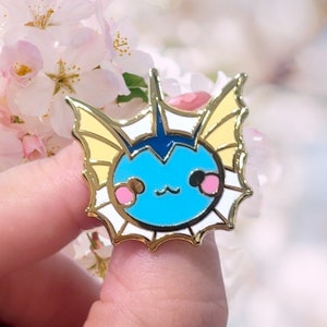 Water Bunny, Mini Water Bunny, Mini Bunny Pin, Pocket Monster, Kawaii Pin, Cute Pin, Enamel Pin
