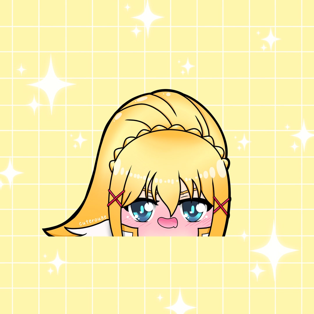 Darkness Peeker, Konosuba Peeker, Anime Peeker, Cute Anime Stickers ...