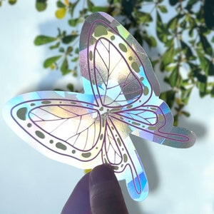 Poison Butterfly Sun Catcher, Rainbow Sun Catcher, Shinobu, Hashira Sun catcher, Rainbow Holographic Sun Catcher, Anime Sun Catcher