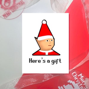 Karta podarunkowa OSRS, Gnome, Karta OSRS, Karta świąteczna, Karta nerdowska, Karta świąteczna, prezent świąteczny dla nerda, karta memowa, prezent dla niej i dla niego