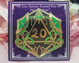 Druid Enamel Pin, D20 Class Pins, Dnd, Dungeons and Dragons, Pathfinder, Nature, Gift for Him, Gift for Her, Nerdy Gift, Gag Gift