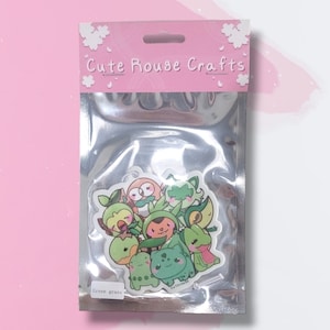 Grass Friends, Grass Monsters Air Freshener, Refreshing Air Freshener, Cute Air Freshener. Starter Monsters, Kawaii