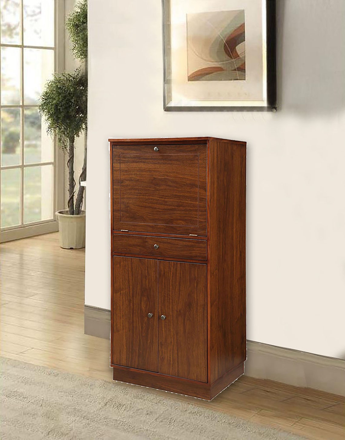 Gabinete de vino rústico de madera cabina de vino | Etsy